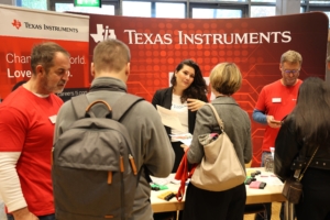 Messestand von Texas Instruments auf der Jobmesse "MeinJob26"